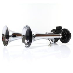 The Boss 2 Trumpet Dual-Tone Train Horn with Valve - Part Number: TRGH155
