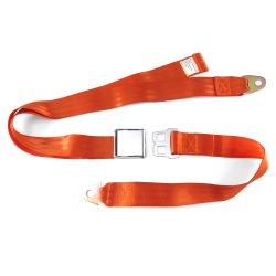 2pt Lap Orange Safety Seat Belt Airplane Lift Buckle Interior  - Each - Part Number: STBSB2LAOR