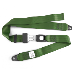 2pt Lap Army Green Safety Seat Belt Standard Push Button Buckle Interior  - Each - Part Number: STBSB2LSAG