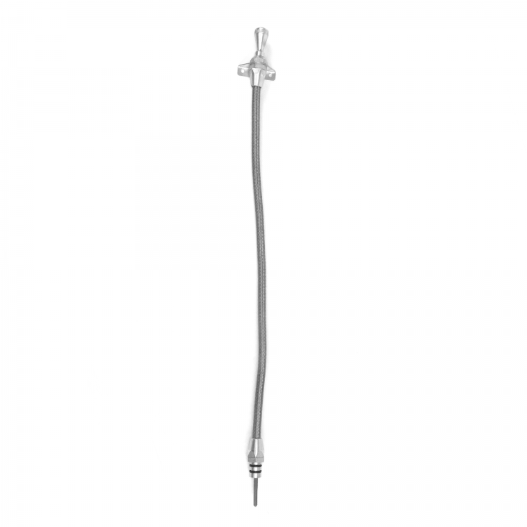 Qiilu 540mm Flexible Stainless Steel Dipstick for Chevy TH350 350 Silver 