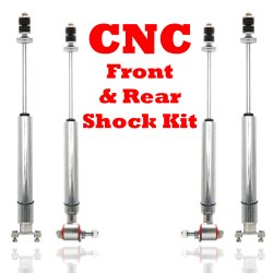 1962 - 1967 Chevrolet Nova Chevy II Front & Rear Performance Shocks - Part Number: HEX9BE07D