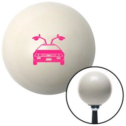 ASCSNX1590302 Pink Delorean Ivory with M16 x 1.5 Insert American Shifter 269270 Shift Knob 