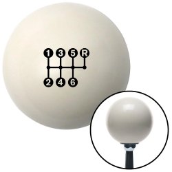 6 Speed Shift Pattern - Dots 26n Shift Knobs - Part Number: 10262394