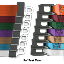 3 Pt Seat Belts Push Button Buckle - Part Number: 10015693