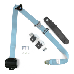 3 Point Retractable Purple Seat Belt With Mounting Brackets Standard Buckle