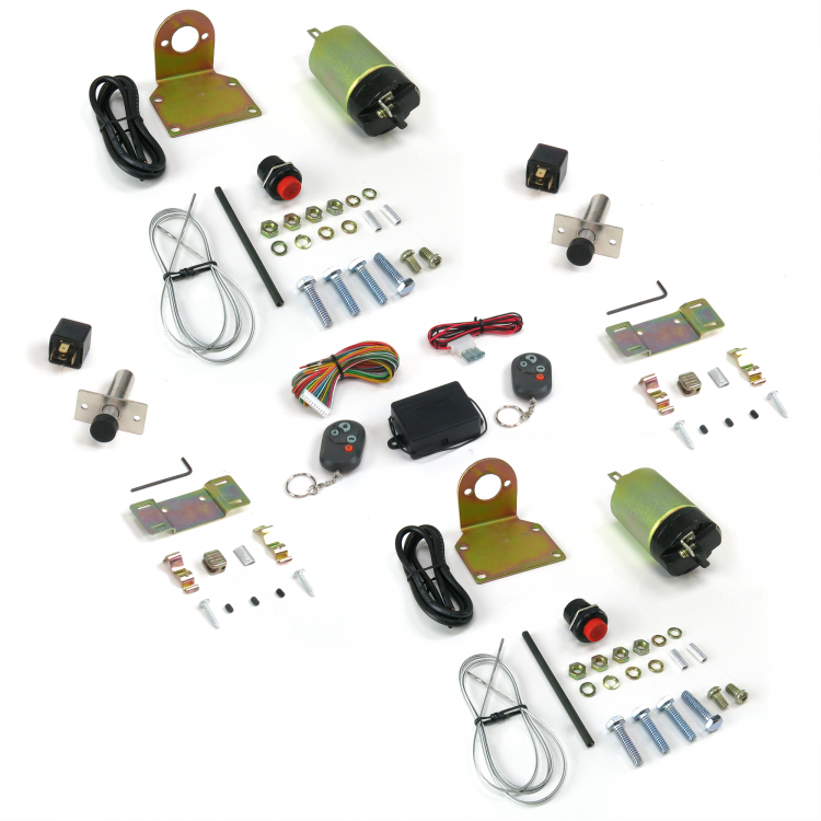 AutoLoc Power Accessories 315215 Remote Shaved Door Popper Kit with Poppers 60-108 lbs. 