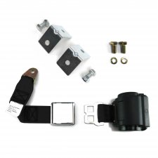 2 Pt Retractable Airplane Buckle Seat Belts With Anchor Hardware - Part Number: 10309575