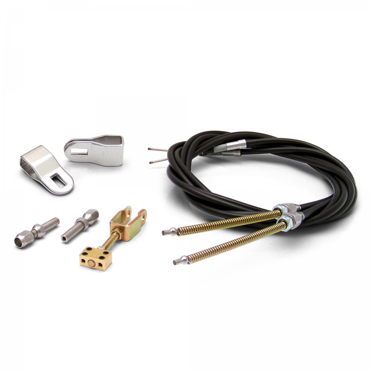 Emergency Hand Brake Cable Kit with Hardware and Ford Clevis