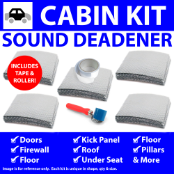 Heat & Sound Deadener VW Type 1 1968 - 83 Cabin Kit + Tape, Roller 46530Cm2 - Part Number: ZIR7A474