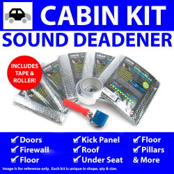 Heat & Sound Deadener VW Type 1 1958 - 67 Cabin Kit + Tape, Roller 46497Cm2 - Part Number: ZIR7A473
