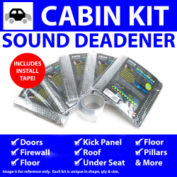 Heat & Sound Deadener Chevy Chevelle 1968 - 1972 Cabin Kit + Seam Tape 39336Cm2 - Part Number: ZIR7A339