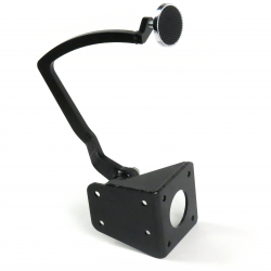 1932 Ford Brake Pedal Bracket Kit RT 3" Chrome Pad - Part Number: HEXPKA77D29