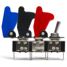 Race Toggle Switch With Safety Cover - Choose Color - Part Number: 10015222