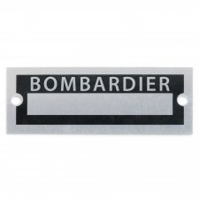 Blank Data Vin Plate - Bombardier - Part Number: VPAVIN21