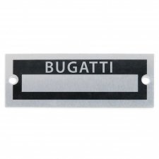 Blank Data Vin Plate - Bugatti - Part Number: VPAVIN22
