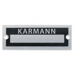 Blank Data Vin Plate - Karmann - Part Number: VPAVIN53