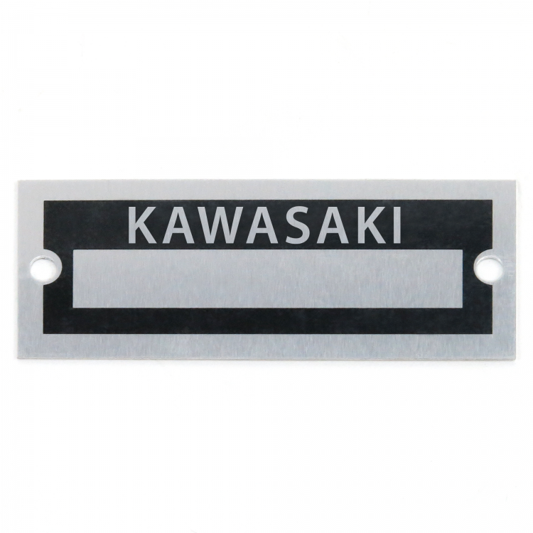 Underinddel pinion fond Blank Data Vin Plate - Kawasaki serial id usa mfg vehicle name  identification | johnnylawmotors.com