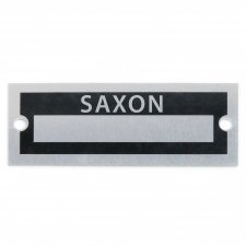 Blank Data Vin Plate - Saxon - Part Number: VPAVIN88