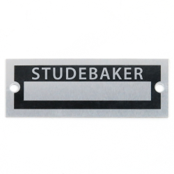 Blank Data Vin Plate - Studebaker - Part Number: VPAVIN91