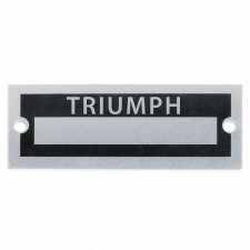 Blank Data Vin Plate - Triumph - Part Number: VPAVIN97