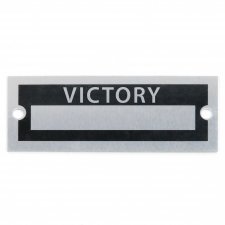 Blank Data Vin Plate - Victory - Part Number: VPAVIN99