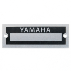 Blank Data Vin Plate - Yamaha - Part Number: VPAVIN104