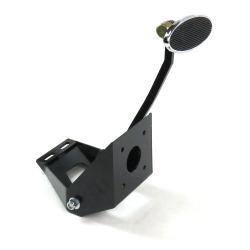 1955-1959 Chevy Truck Brake Pedal Firewall Bracket Kit XT Large Chrome Oval Pad - Part Number: HEXPKA78FBB