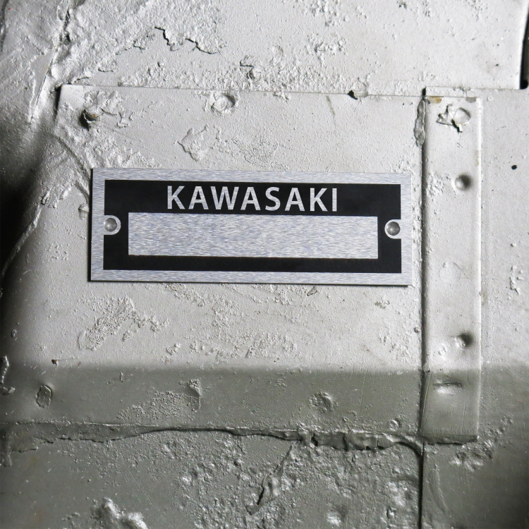 Blank Data Vin Plate - Kawasaki