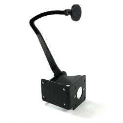 1937-1939 Chevy Brake Pedal Frame Mount Bracket Kit VT 3" Black Billet Pad - Part Number: HEXPKA780C3