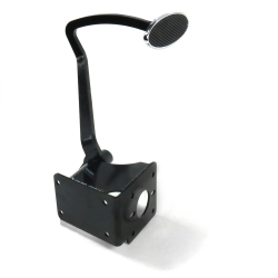 1940-1948 Chevy Brake Pedal Frame Mount Bracket Kit XT Large Chrome Oval Pad - Part Number: HEXPKA78135