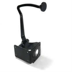 1940-1948 Chevy Brake Pedal Frame Mount Bracket Kit VT 3" Black Billet Pad - Part Number: HEXPKA78136