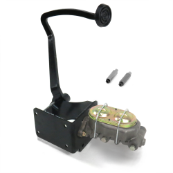 1940-1948 Chevy Manual Brake Pedal Kit ST Frame Mount Disc/Drum 3" Rubber Pad - Part Number: HEXPKA78171