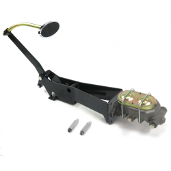 1949-1954 Chevy Car Manual Brake Pedal Kit XT Disc/Drum Large Chrome Oval Pad - Part Number: HEXPKA79246