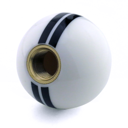 American Shifter 209813 Ivory Flame Shift Knob with M16 x 1.5 Insert Black 3 Speed 