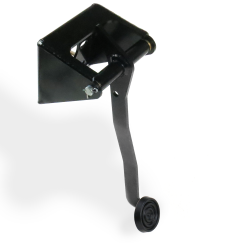 Universal Brake Pedal Kit ST Firewall Mount Bracket 3" Black Rubber Pad - Part Number: HEXPKA7817F