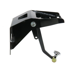 53-56 Ford Truck FW Brake Pedal Bracket kit with Sm Oval Chr Pedal Pad - Part Number: HEXPKA79103