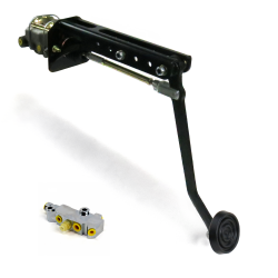 Universal Manual Brake Pedal Kit ST Adjustable Mount Disc/Disc 3" Rubber Pad - Part Number: HEXPKA78EA6