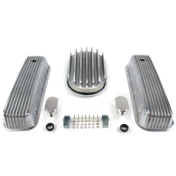 BBC 12” Deep Oval/Finned Engine Dress Up kit~w/ Breathers (No PCV) - Part Number: VPA7AC3C