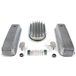 BBC 12” Deep Oval/Finned Engine Dress Up kit~w/ Breathers (PCV) - Part Number: VPA7AC42