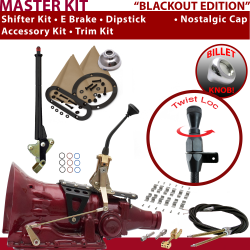 700R4 Shifter Kit 8 E Brake Cable Clamp Trim Kit Dipstick For E2197 - Part Number: ASCS2B2G52H1H