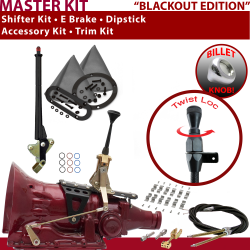 C4 Shifter Kit 6" E Brake Cable Clamp Trim Kit Dipstick For F7994 - Part Number: ASCS2B1F12H2L