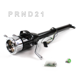 Tilt Column Black - Column Shift 3SPD 9 Hole Push Button GN  - Part Number: HEXCB1XBS0X9PGN0