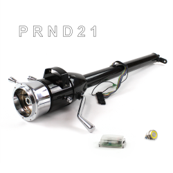 Tilt Column Black - Column Shift 3SPD 9 Hole Push Button YL  - Part Number: HEXCB1XBS0X9PYL0