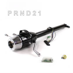 Tilt Column Black - Column Shift 3SPD 6 Hole Push Button YL  - Part Number: HEXCB1XBS0X6PYL0