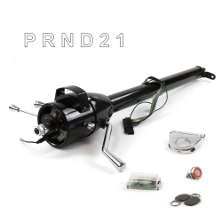 Tilt Column Black - Column Shift 3SPD 2.5" Drop Push Button RD w/ RFID - Part Number: HEXCB1XBS025XPRD1