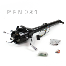 Tilt Column Black - Column Shift 3SPD 2.5" Drop Push Button RD  - Part Number: HEXCB1XBS025XPRD0