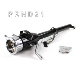 Tilt Column Black - Column Shift 3SPD 2.5" Drop 9 Hole  - Part Number: HEXCB1XBS0259X0