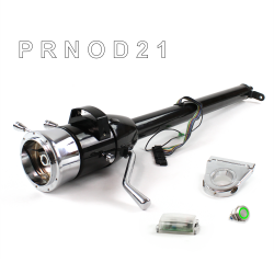 Tilt Column Black - Column Shift O/D 3.5" Drop 9 Hole Push Button GN  - Part Number: HEXCB1XBO0359PGN0