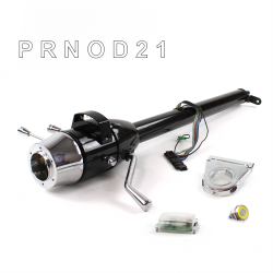 Tilt Column Black - Column Shift O/D 3.5" Drop 6 Hole Push Button YL  - Part Number: HEXCB1XBO0356PYL0