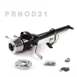 Tilt Column Black - Column Shift O/D FLR MNT 6 Hole Push Button BL w/ RFID - Part Number: HEXCB1XBO1X6PBL1